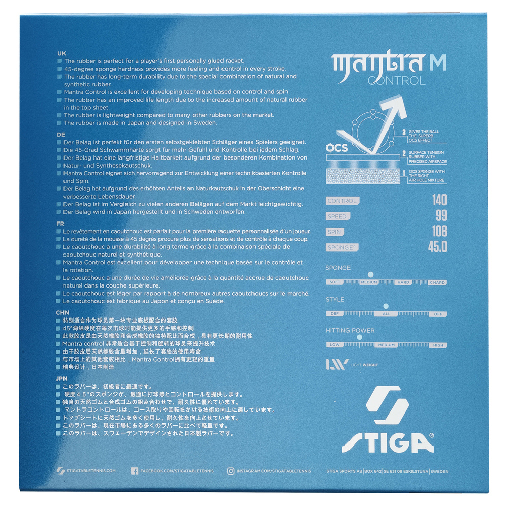Stiga Mantra Pro Colourful Spin Elastic Table Tennis Rubber Getah Ping Pong Made In Japan – LG Sports - View #9
