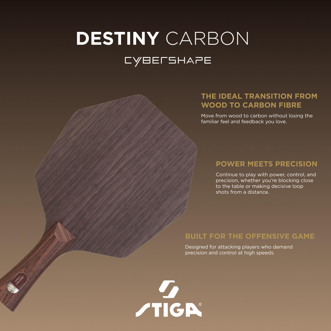 STIGA Destiny Carbon – pohľad spredu