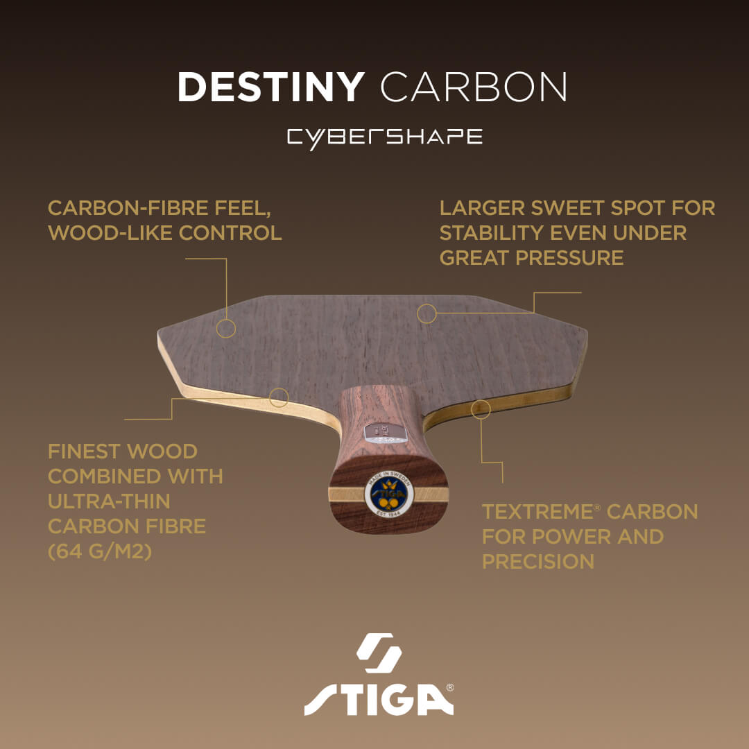 STIGA Destiny Carbon – detail rukoväte